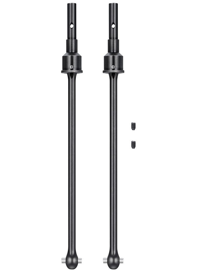 JGGZONE 2Pcs JGGZONE Hard Steel RC Universal Front Rear CVD Drive Shaft Dogbone Joint Driveshaft Compatible with Traxxas 1/10 EREVO 2.0 E-Revo Revo Summit RC Upgrade Parts - Image 1